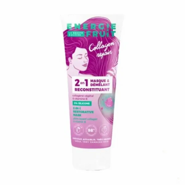 MASQUE 2EN1 RECONSTITUANT 200ML, ENERGIE FRUIT