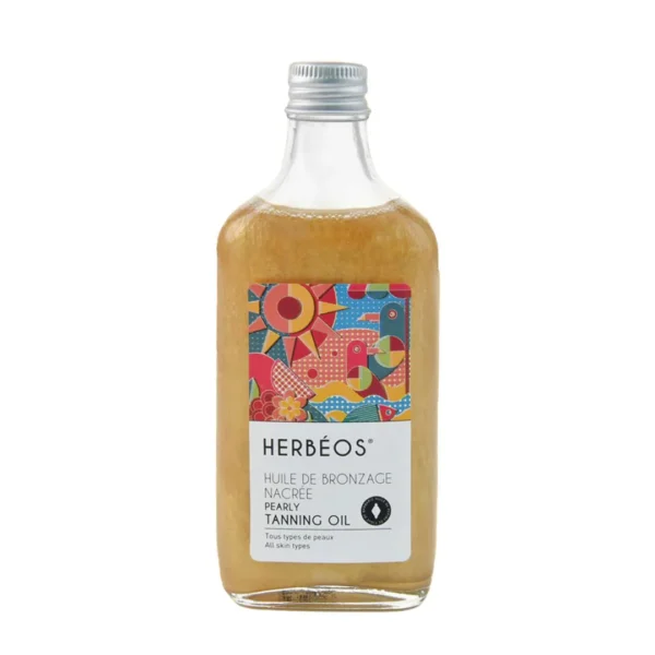 Huile de bronzage nacrée 100 ml, HERBÉOS
