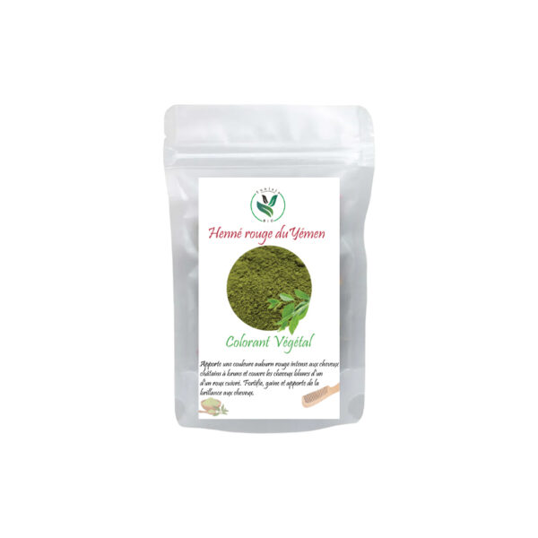 Henné rouge du Yémen Colorant capillaire végétal, TUNISIE BIO
