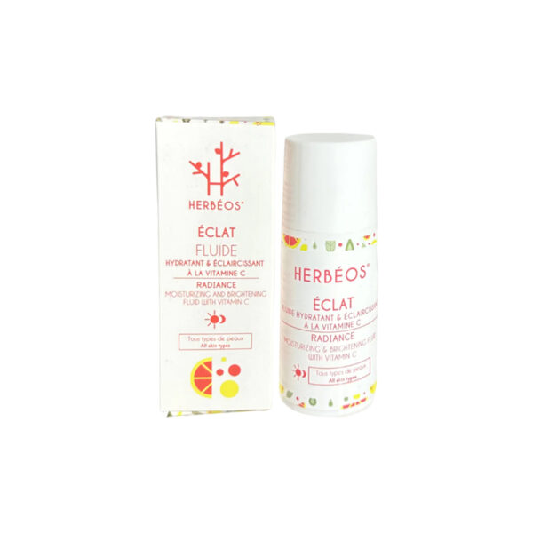 Fluide Clarifiant Éclat à la Vitamine C Hydratant Eclaircissant, HERBÉOS