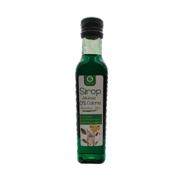 Sirop Menthe BIO 0% Sucre, MERCI FIT