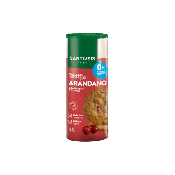 Biscuit Digestif Cranberry Sans Sucre ajouté, SANTIVERI
