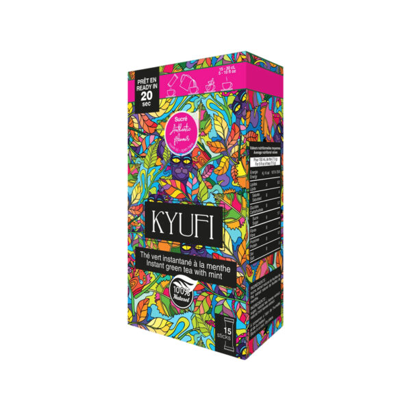 Thé Vert à la Menthe Soluble avec sucre, Kyufi