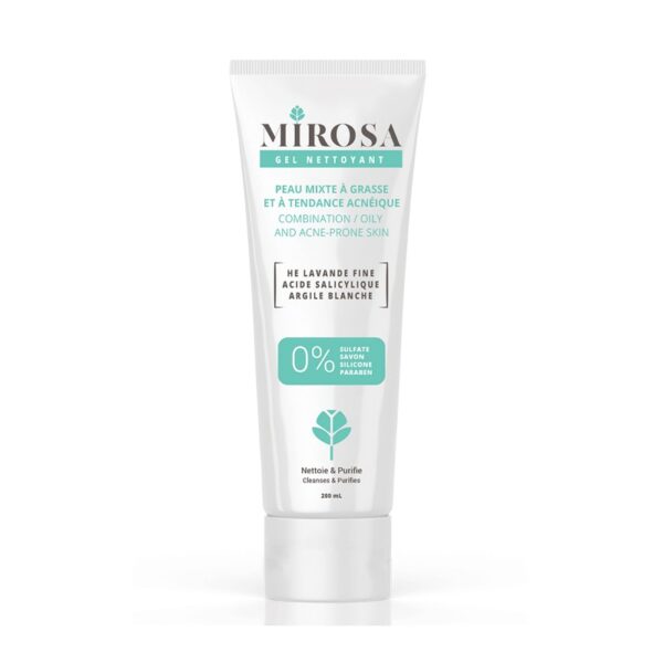 GEL NETTOYANT PEAU MIXTE A GRASSE 200ML, MIROSA
