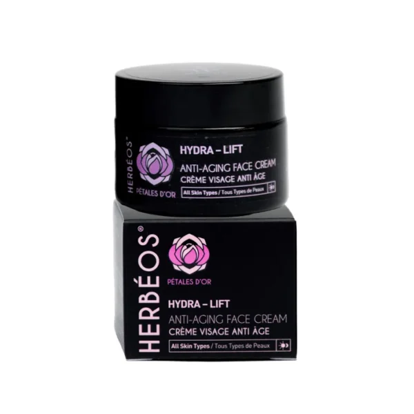 Hydra Lift – Crème Visage Anti-Âge Pétales d'Or, HERBÉOS