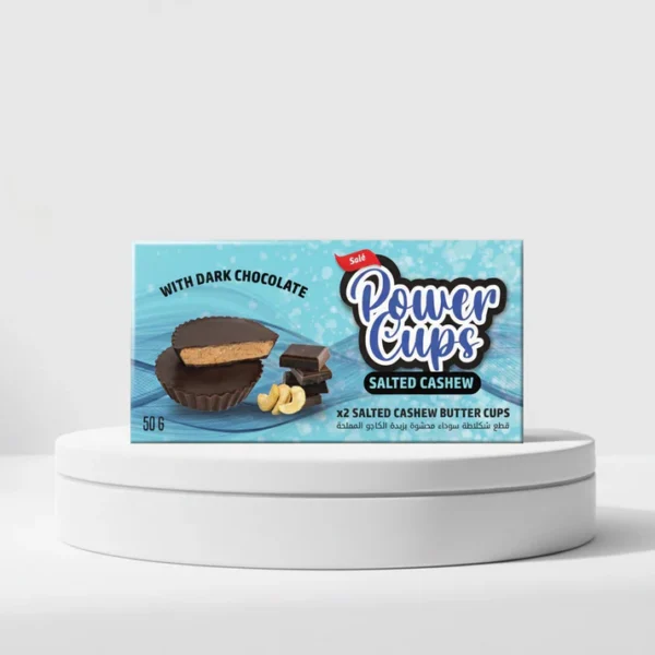 Power Cups Salted Cashew 50g, More Life Nutrition