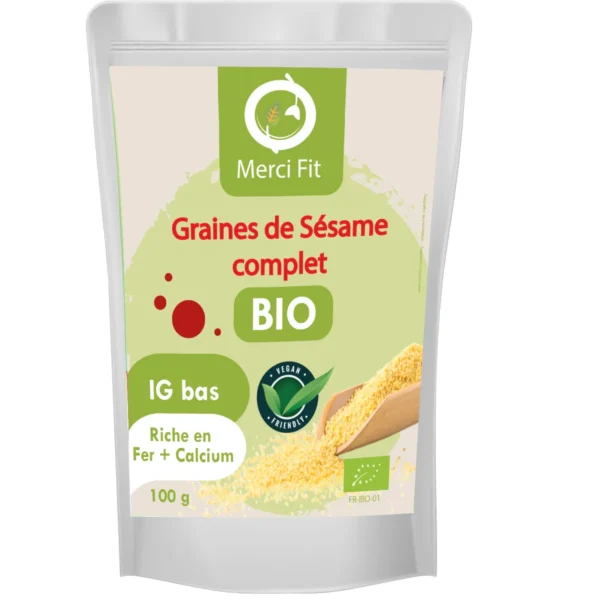 Graines de Sésame Complet BIO, MERCI FIT