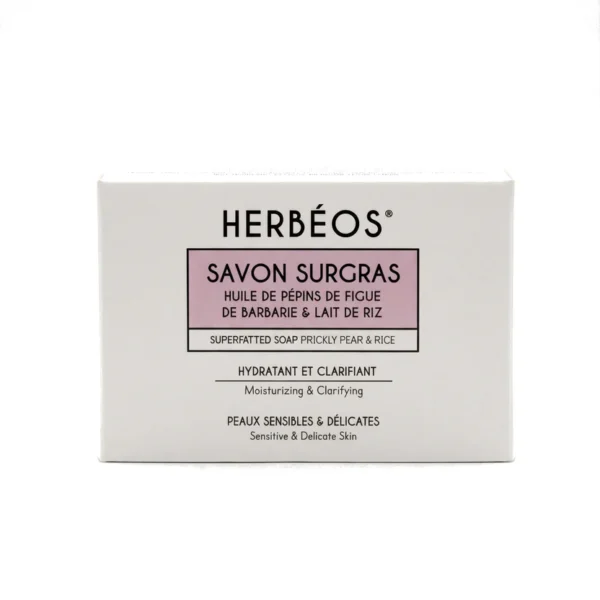 Savon Surgras Nettoyant Hydratant Peaux Sensibles 100 gr, HERBÉOS