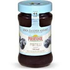 Confiture sans sucre Blueberry 285g, PUERTOSOL