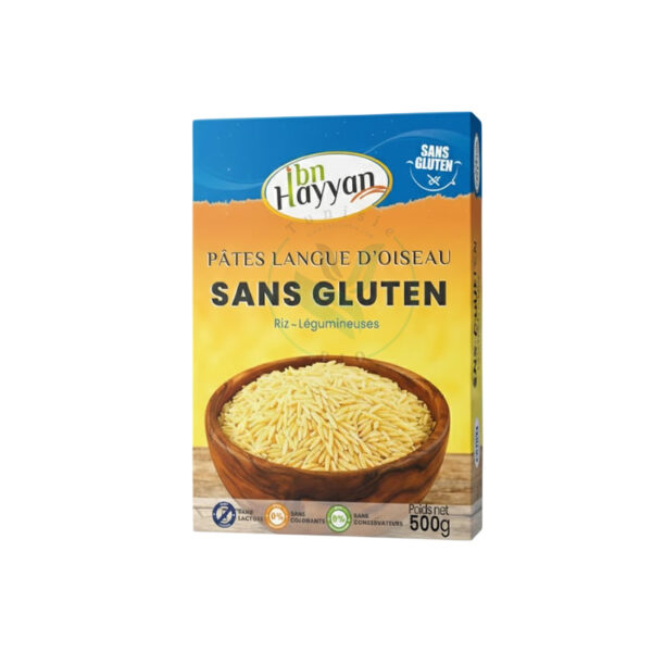 Pâtes langue d’oiseau Sans Gluten (500gr), IBN HAYYAN