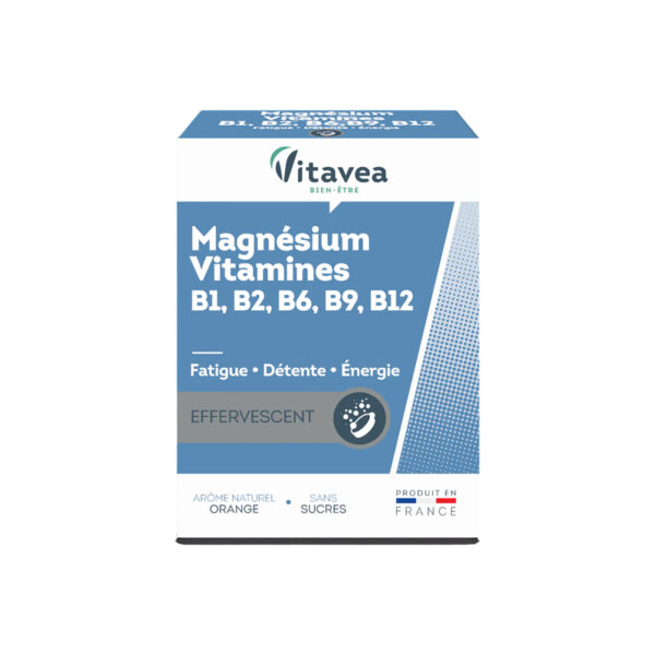 Magnésium Marin+ Vitamines B1 B2 B6 B9 B12, VITAVEA