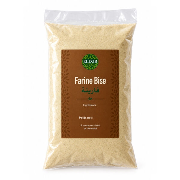 Farine Bise (Blé complet) 750G, ELIXIR BIO