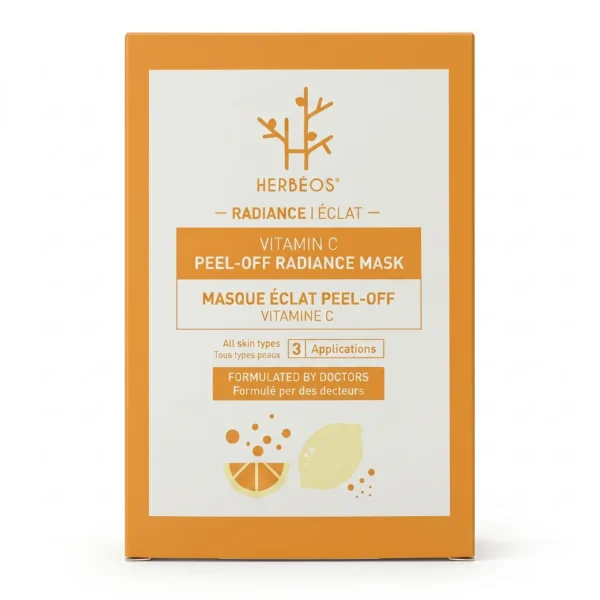 Masque Peel Off Éclat Vitamine C, HERBÉOS
