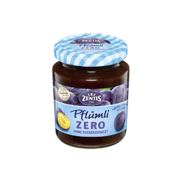 Confiture No Added Sugar - Plum Jam - 175g, Zentis