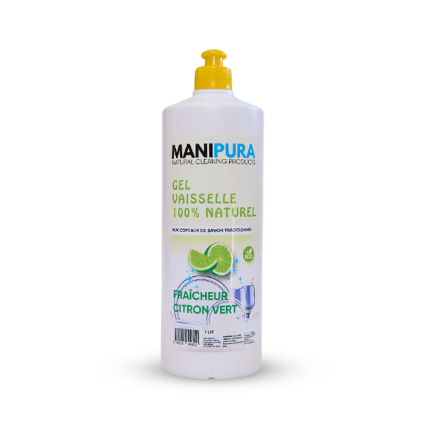 Gel Vaisselle Fraîcheur Citron Vert 1L, MANIPURA
