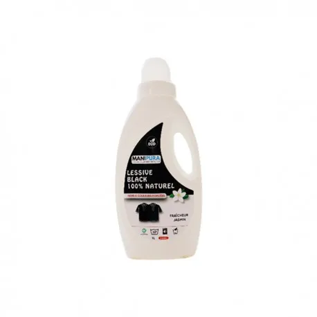 Lessive Liquide couleurs noires & foncées 1L, MANIPURA