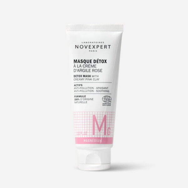 MASQUE DETOX A LA CREME D'ARGILE ROSE 75ML, NOVEXPERT