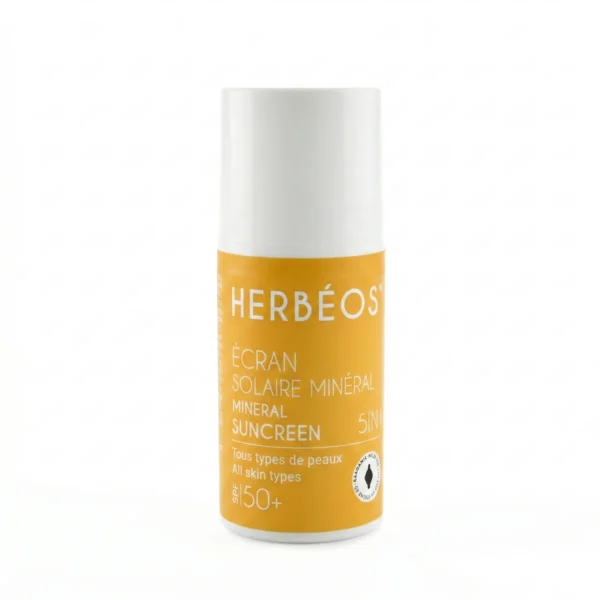 Écran Solaire Minéral 5 en 1 SPF 50+ 40 ml, HERBÉOS