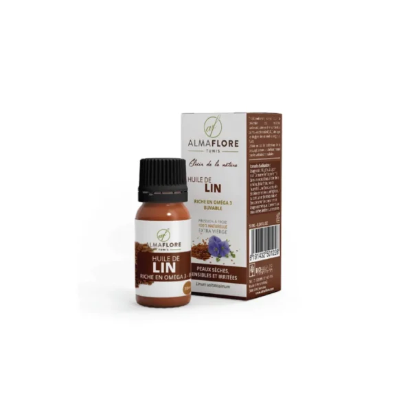 HUILE DE LIN 10ML, ALMAFLORE