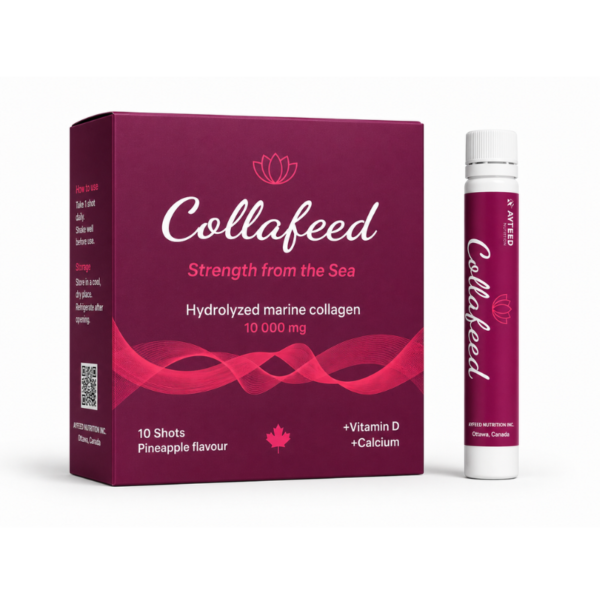 COLLAFEED VITALITY COLLAGÈNE MARIN HYDROLYSÉ 10 000 MG, AYFEED Nutrition