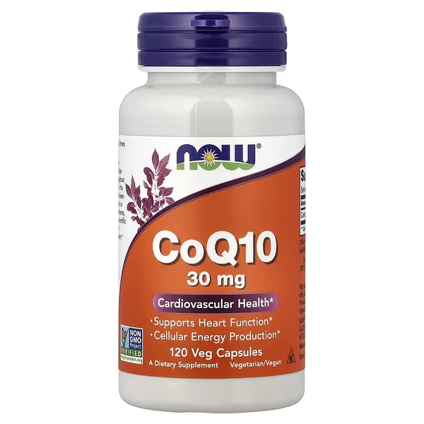 CoQ.10, 30 mg, 120 gélules végétales, NOW Foods