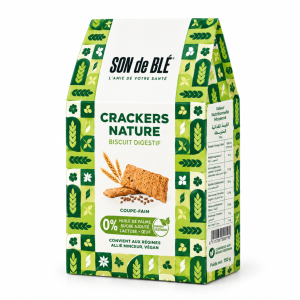 Crackers Nature 200G, Son de Blé
