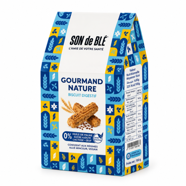 Biscuits Gourmand Nature150G, Son de Blé