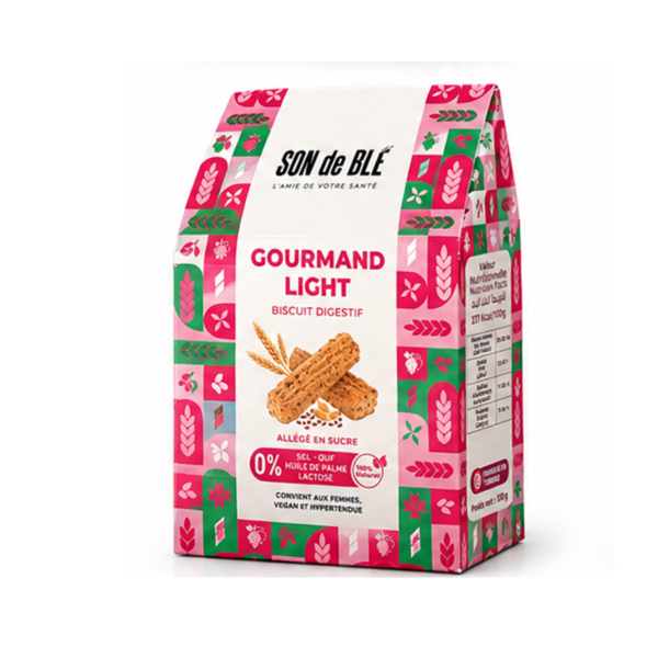 Biscuits Gourmand Light 150G, Son de Blé